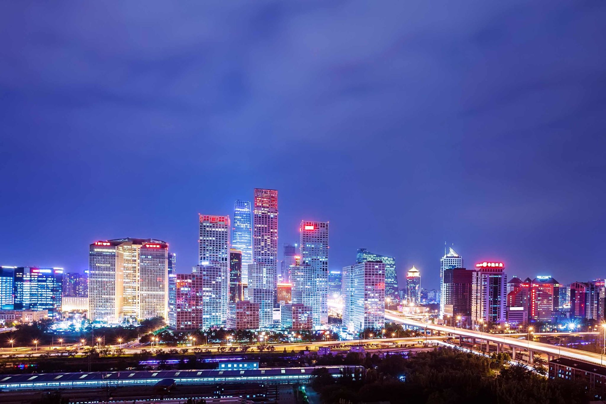 Панорама города Китай Пекин